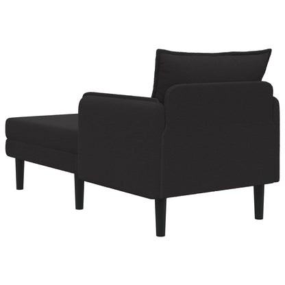 Grote chaise longue Zwart Bouclé