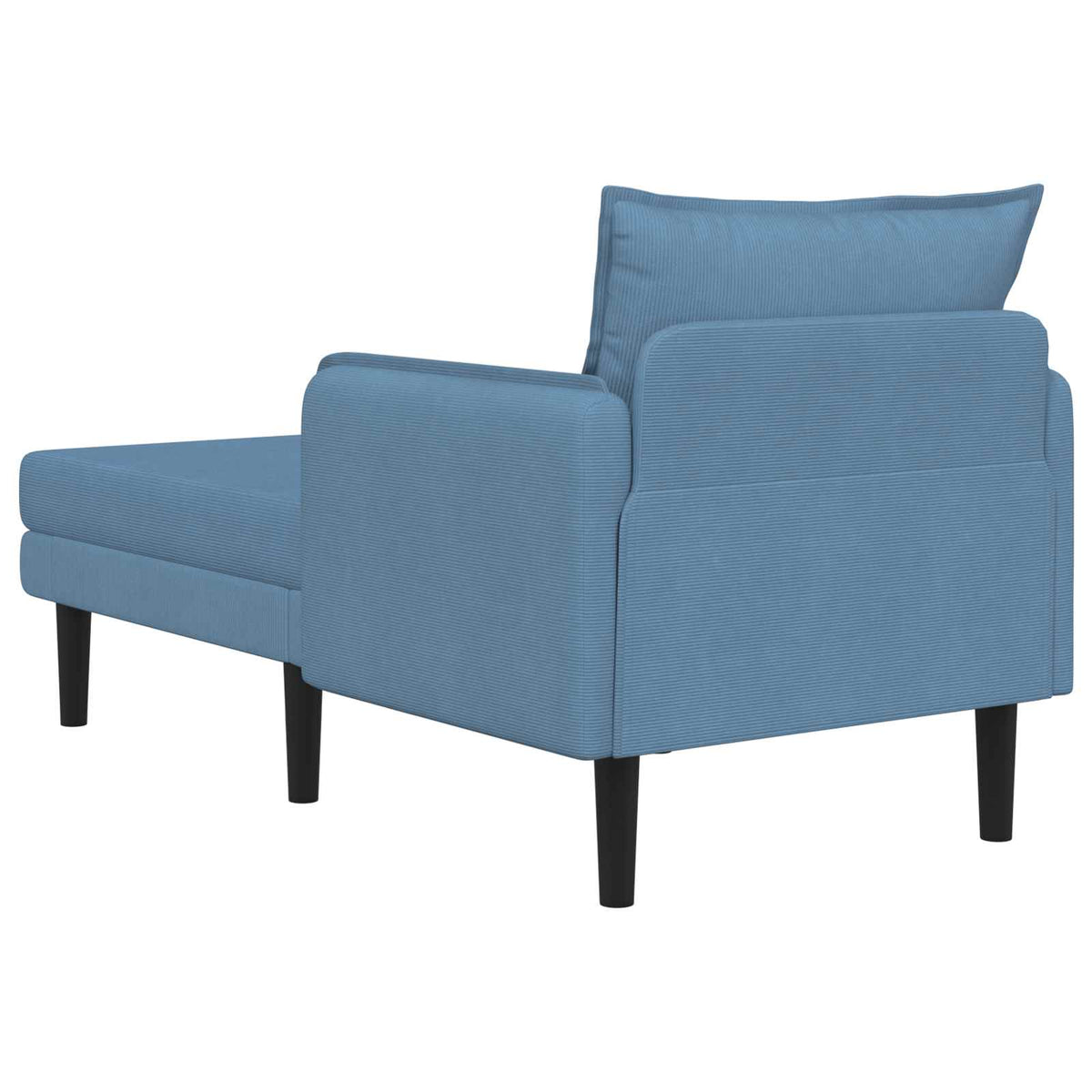 Grote chaise longue Blauw Katoenen stof