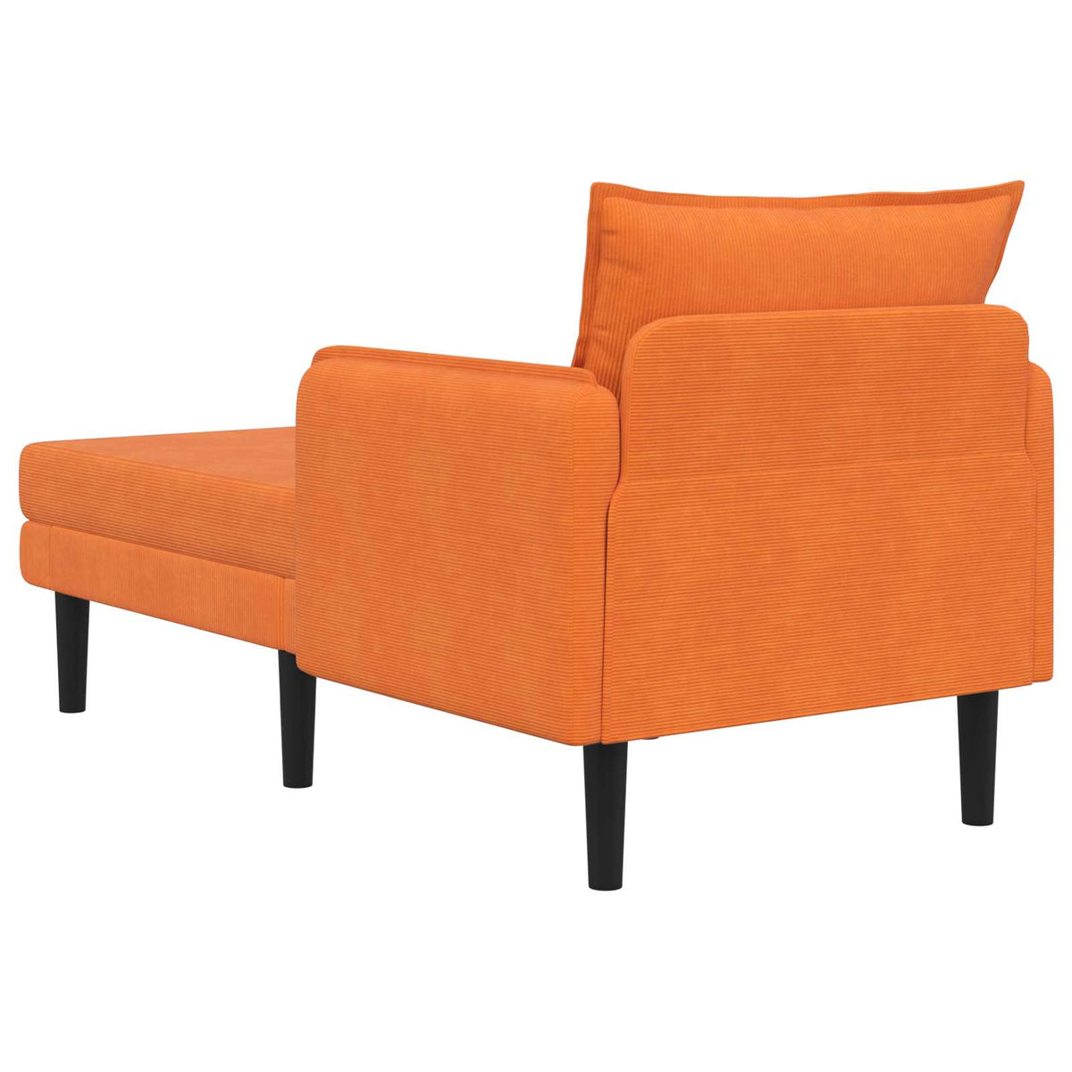 Grote chaise longue Oranje Katoenen stof