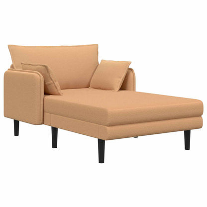 Grote chaise longue Beige Bouclé