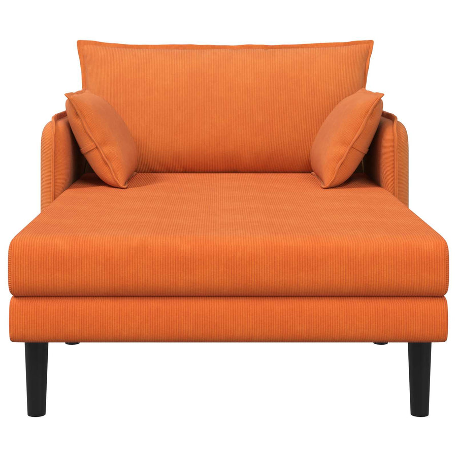 Grote chaise longue Oranje Katoenen stof