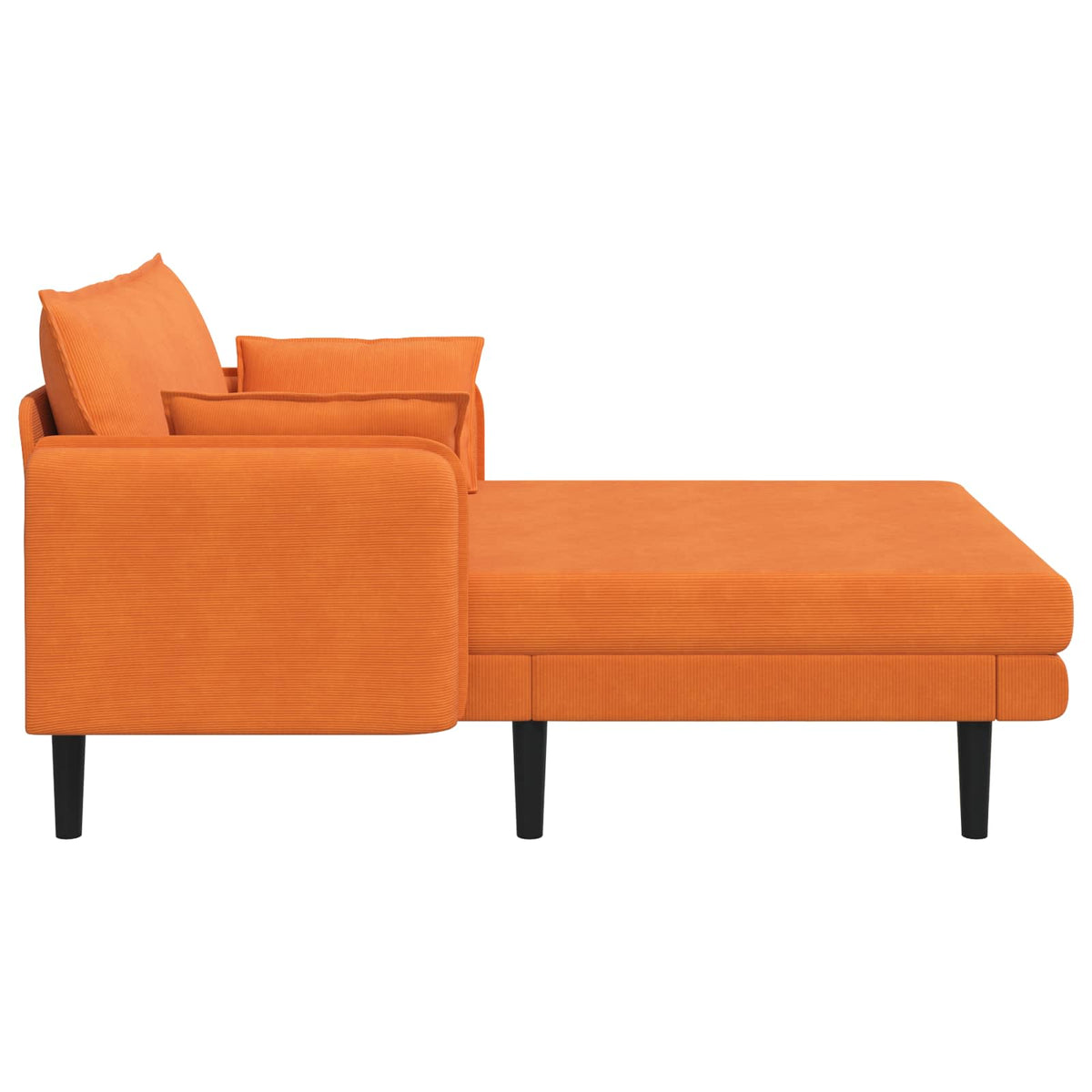 Grote chaise longue Oranje Katoenen stof