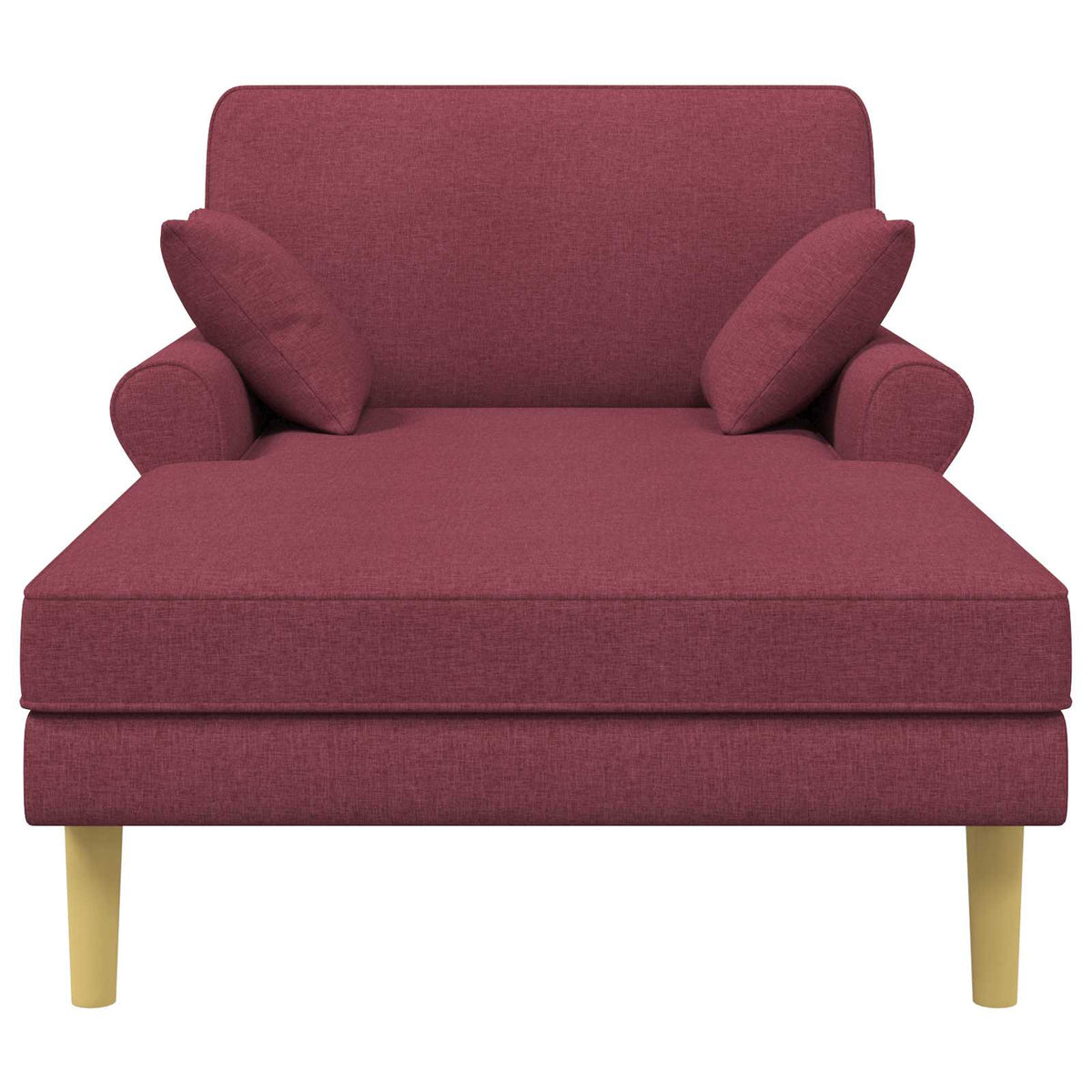 Chaise longue Wijnrood Stof