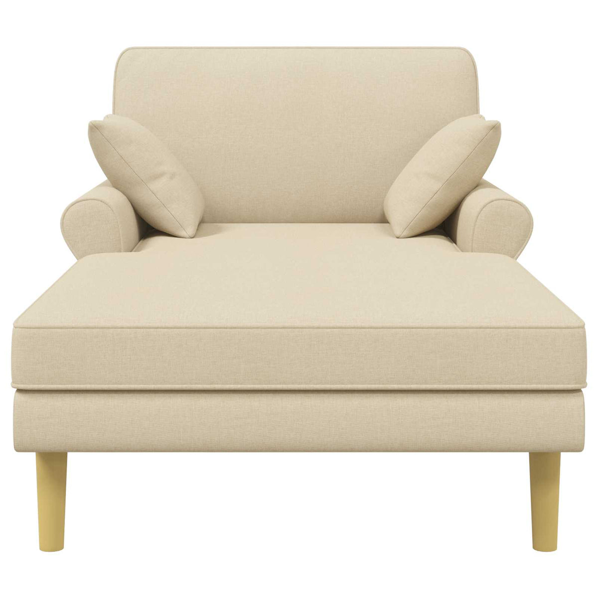 Chaise longue Crèmekleurig Stof