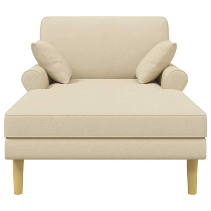 Chaise longue Crèmekleurig Stof