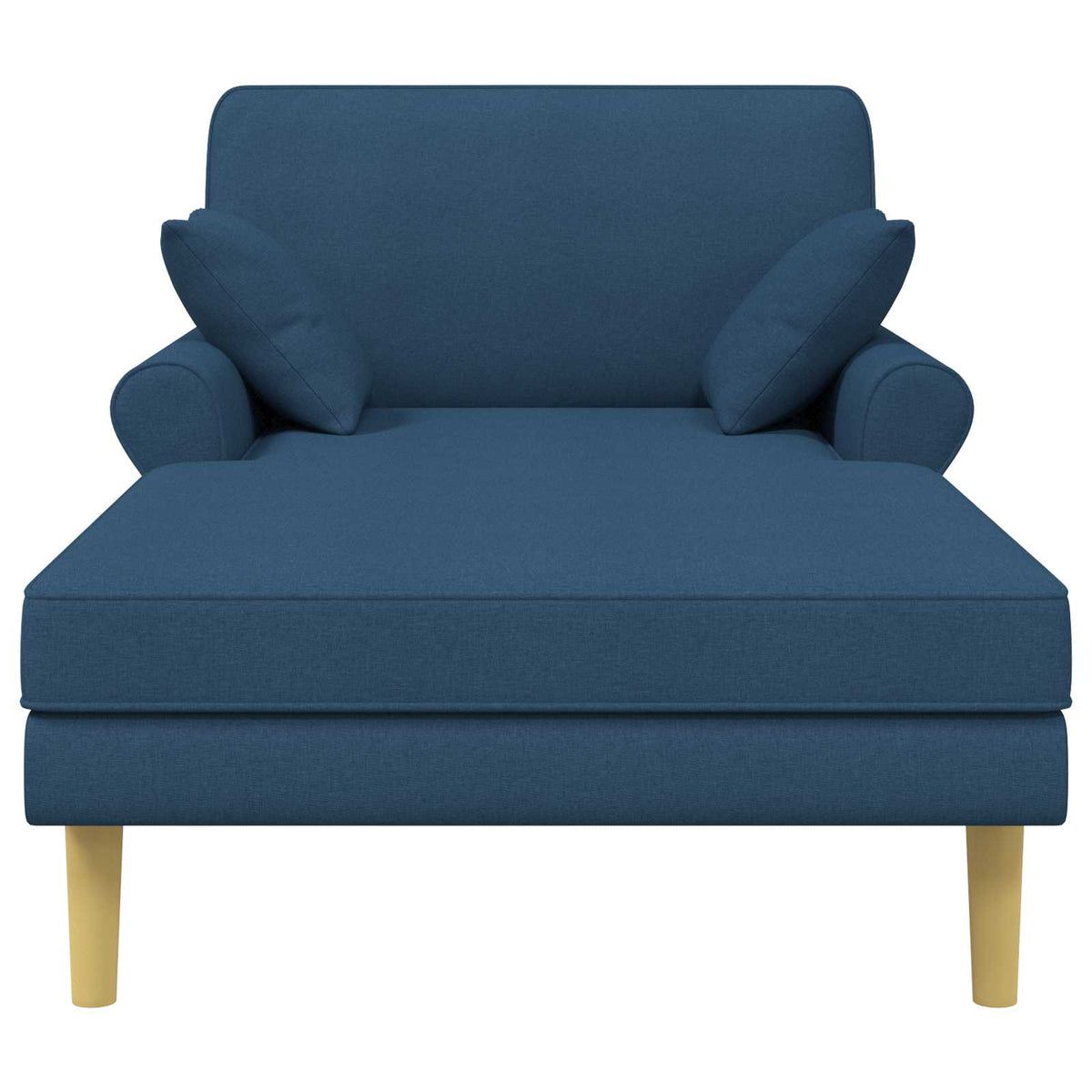Chaise longue Blauw Stof