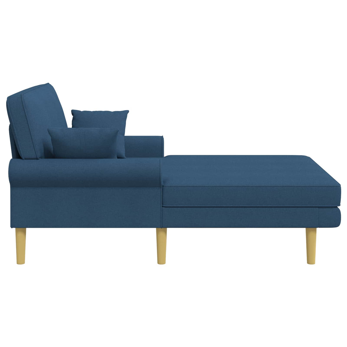 Chaise longue Blauw Stof