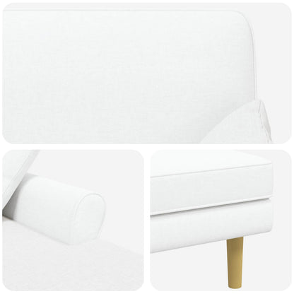 Chaise longue Wit Stof
