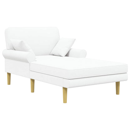 Chaise longue Wit Stof