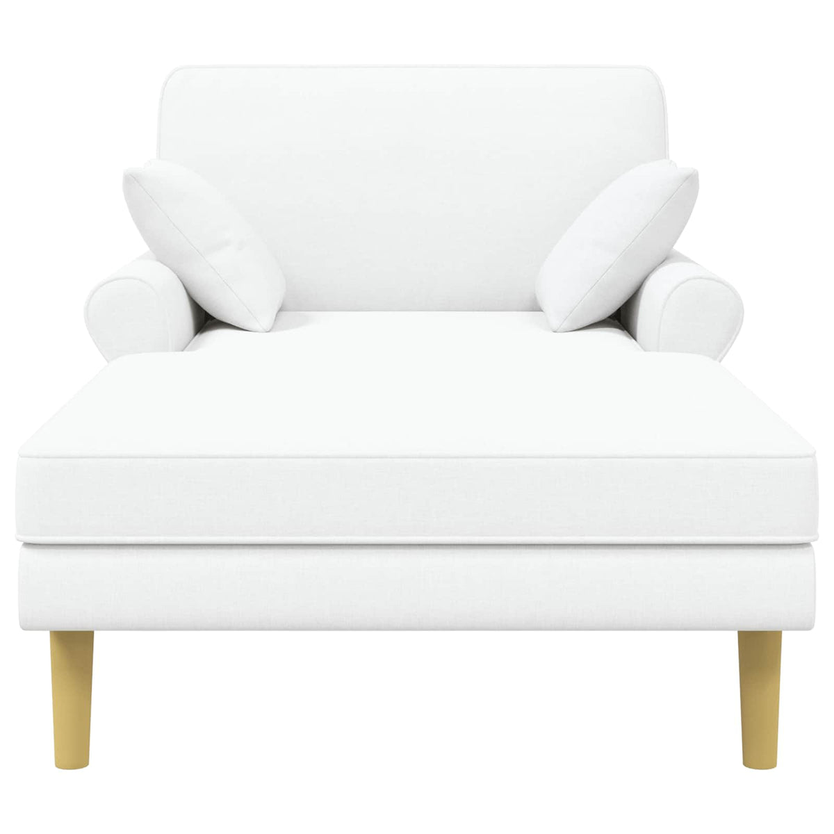 Chaise longue Wit Stof