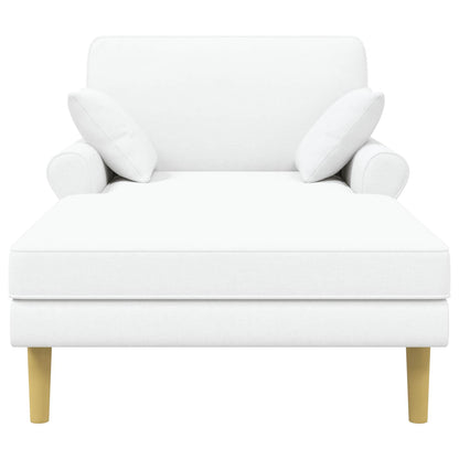 Chaise longue Wit Stof