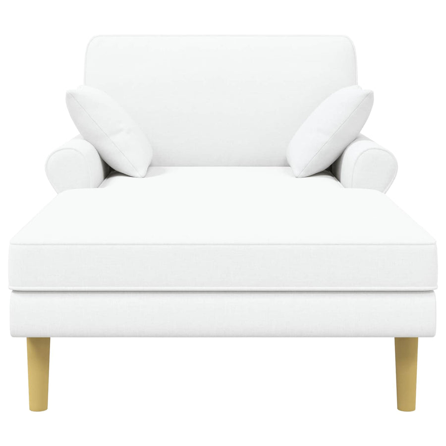 Chaise longue Wit Stof