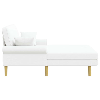 Chaise longue Wit Stof