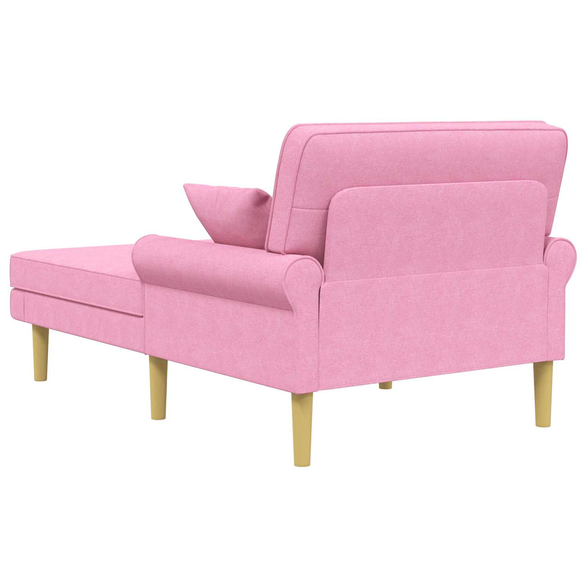 Chaise longue Roze Stof