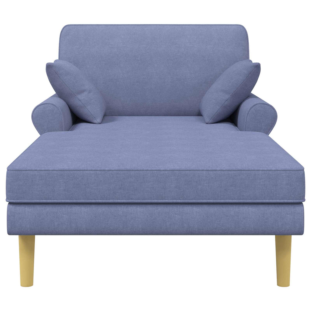 Chaise longue Jeans Blauw Stof
