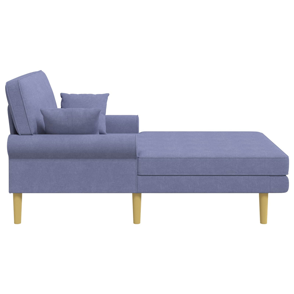 Chaise longue Jeans Blauw Stof