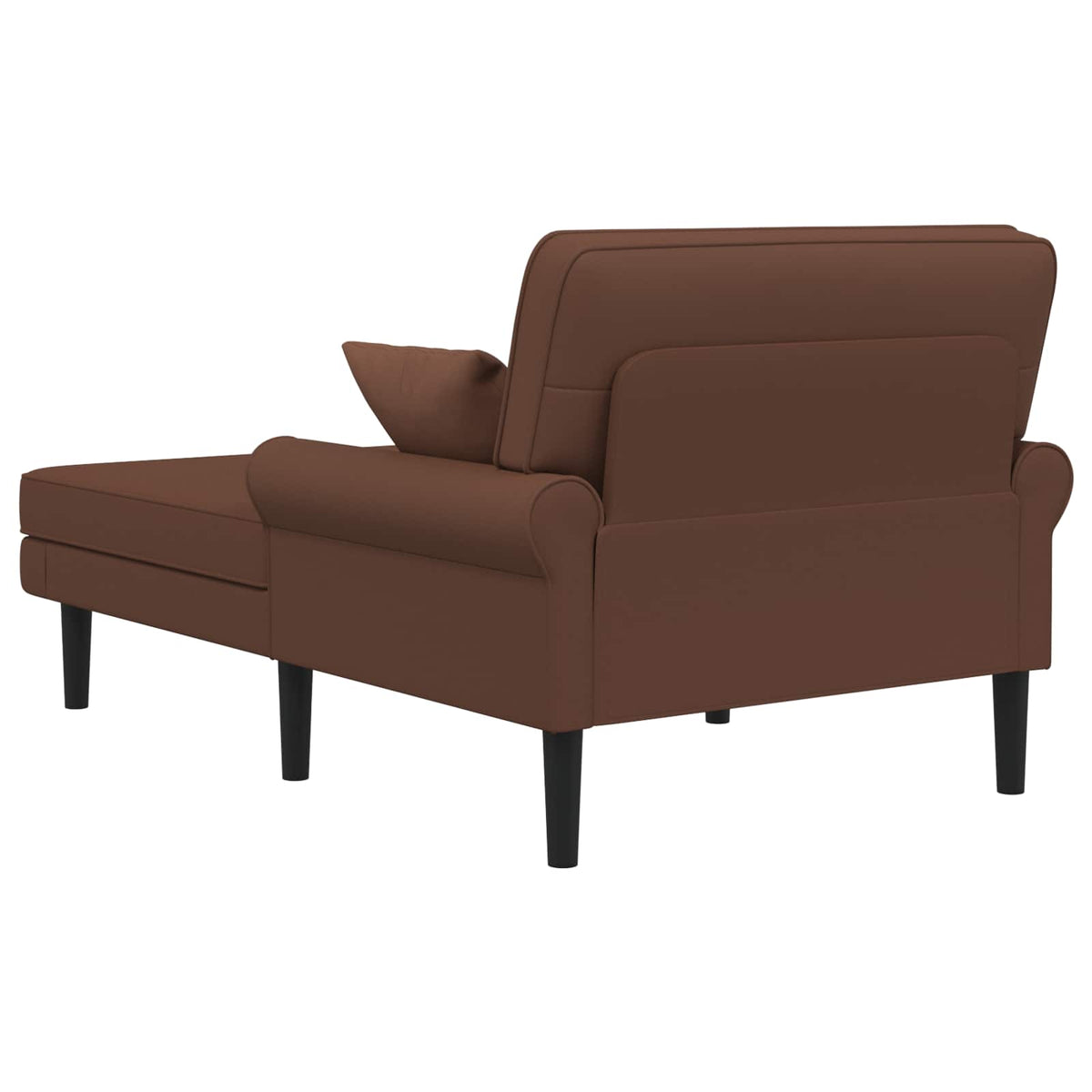 Chaise longue Bruin Kunstleer