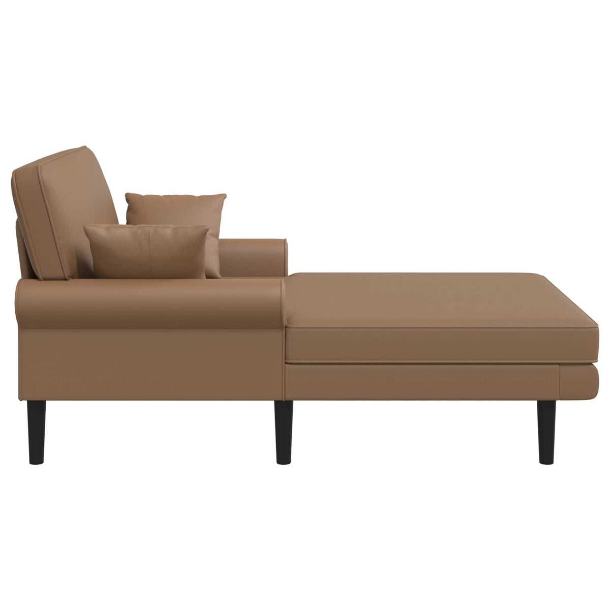 Chaise longue Cappuccino Kunstleer