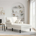 Chaise longue wit kunstleer 106x174x86 cm