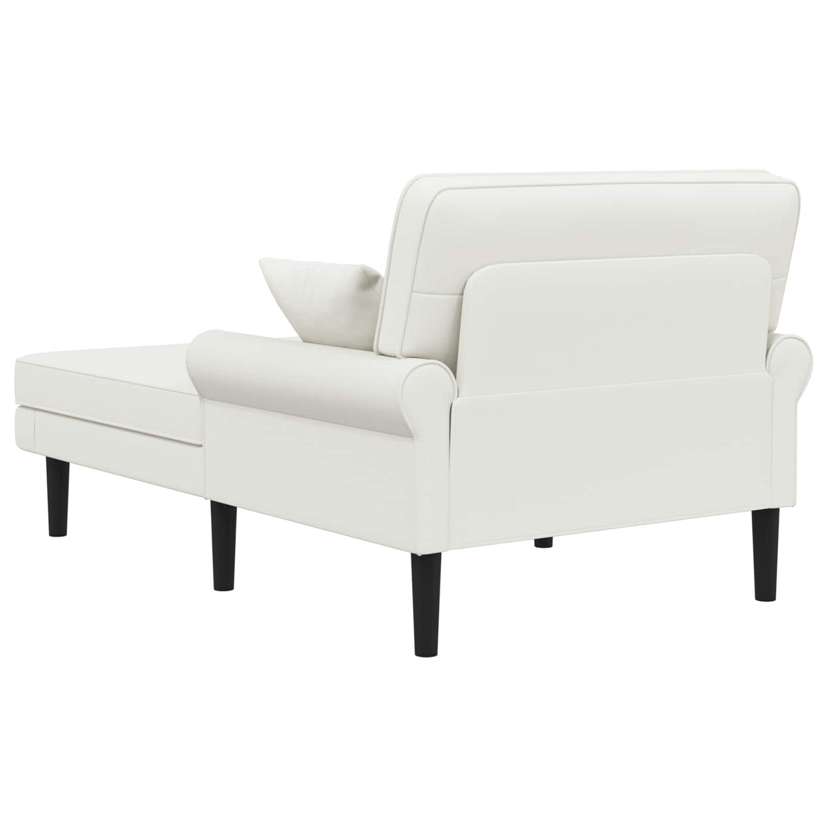 Chaise longue Wit Kunstleer