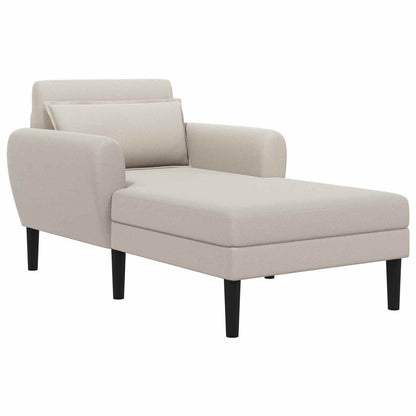 Chaise longue Havermout Grof geweven fluweel
