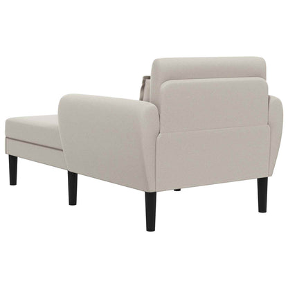 Chaise longue Havermout Grof geweven fluweel