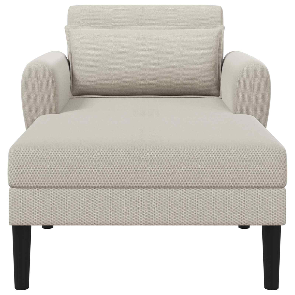 Chaise longue Havermout Grof geweven fluweel