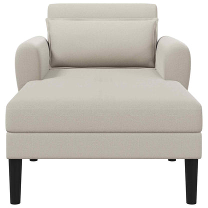Chaise longue Havermout Grof geweven fluweel