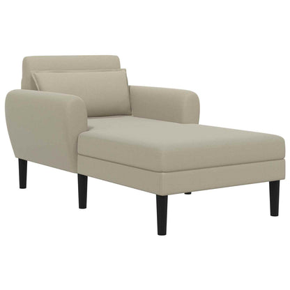 Chaise longue Zand Grof geweven fluweel