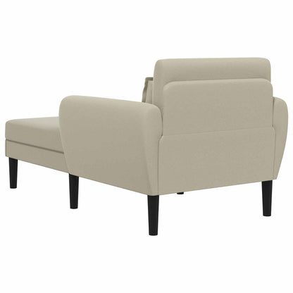 Chaise longue Zand Grof geweven fluweel