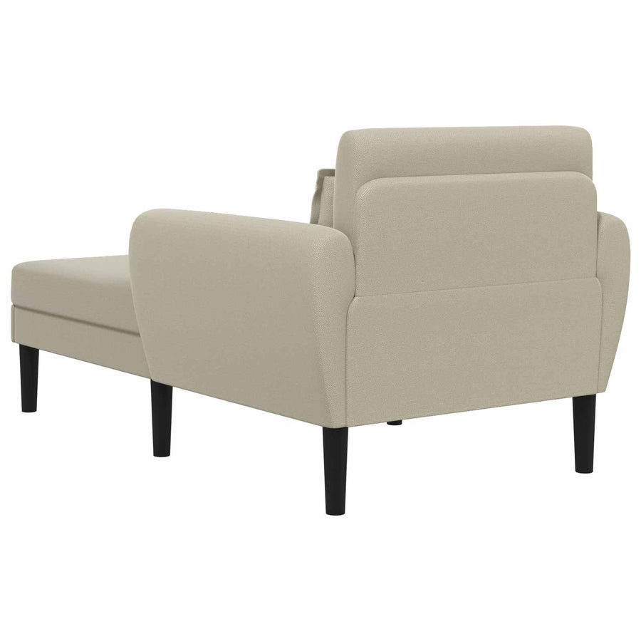 Chaise longue Zand Grof geweven fluweel