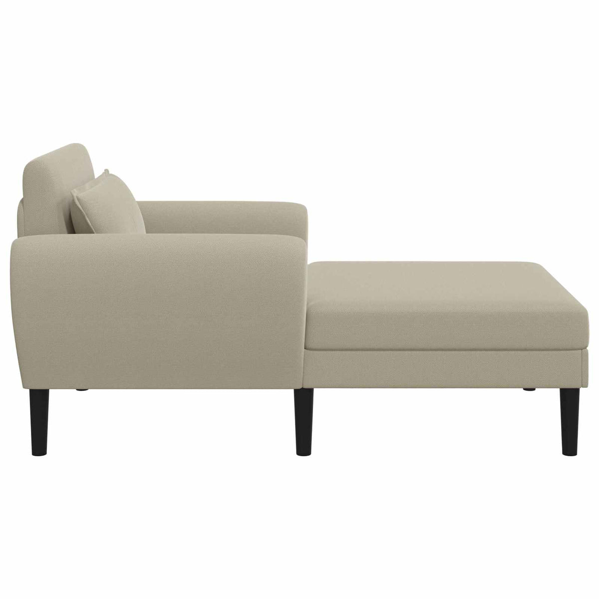Chaise longue Zand Grof geweven fluweel