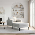 Chaise longue lichtgrijs 168x94x83 cm