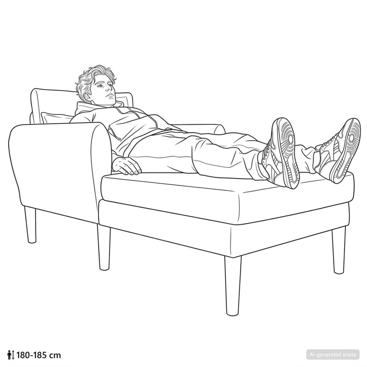 Chaise longue Lichtgrijs Grof geweven fluweel