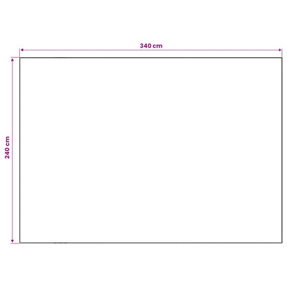 Vloerkleed ORIZ Zwart gaaspatroon 240 x 340 cm 100% polyester