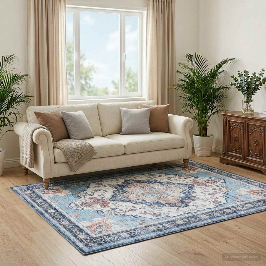 Vloerkleed ORIZ Meerkleurig 300 x 400 cm 100% polyester