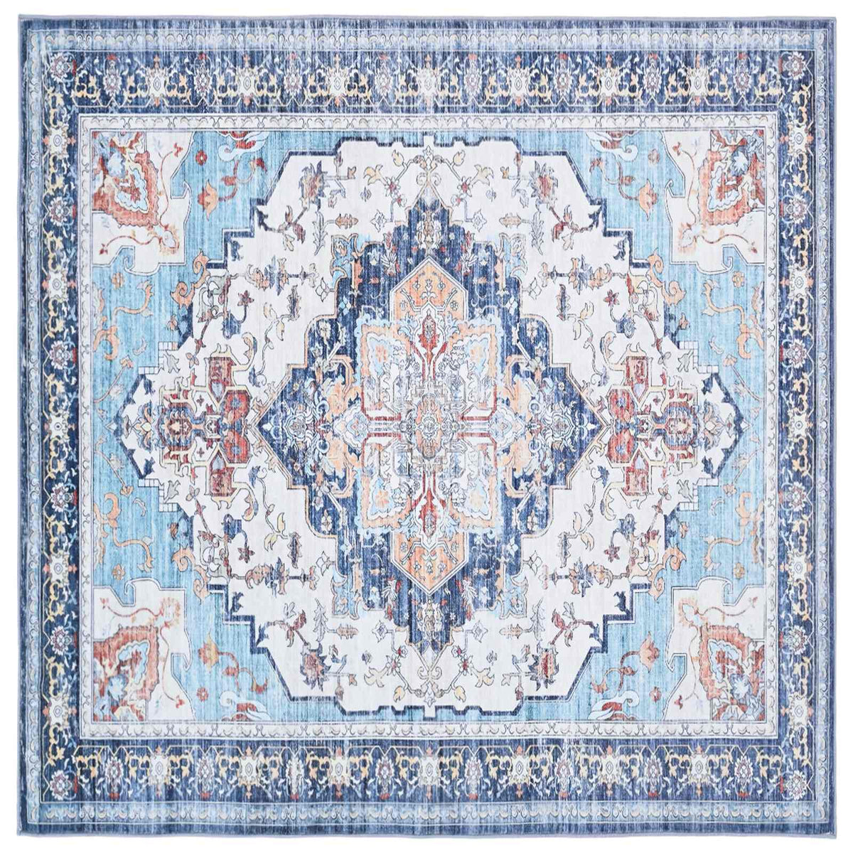 Vloerkleed ORIZ Meerkleurig 160 x 160 cm 100% polyester