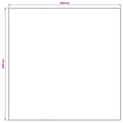 Vloerkleed ORIZ Donkerblauw 240 x 240 cm 100% polyester