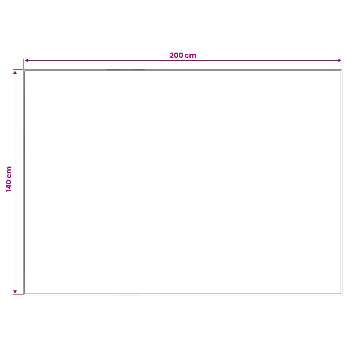 Vloerkleed ORIZ Rood 140 x 200 cm 100% polyester