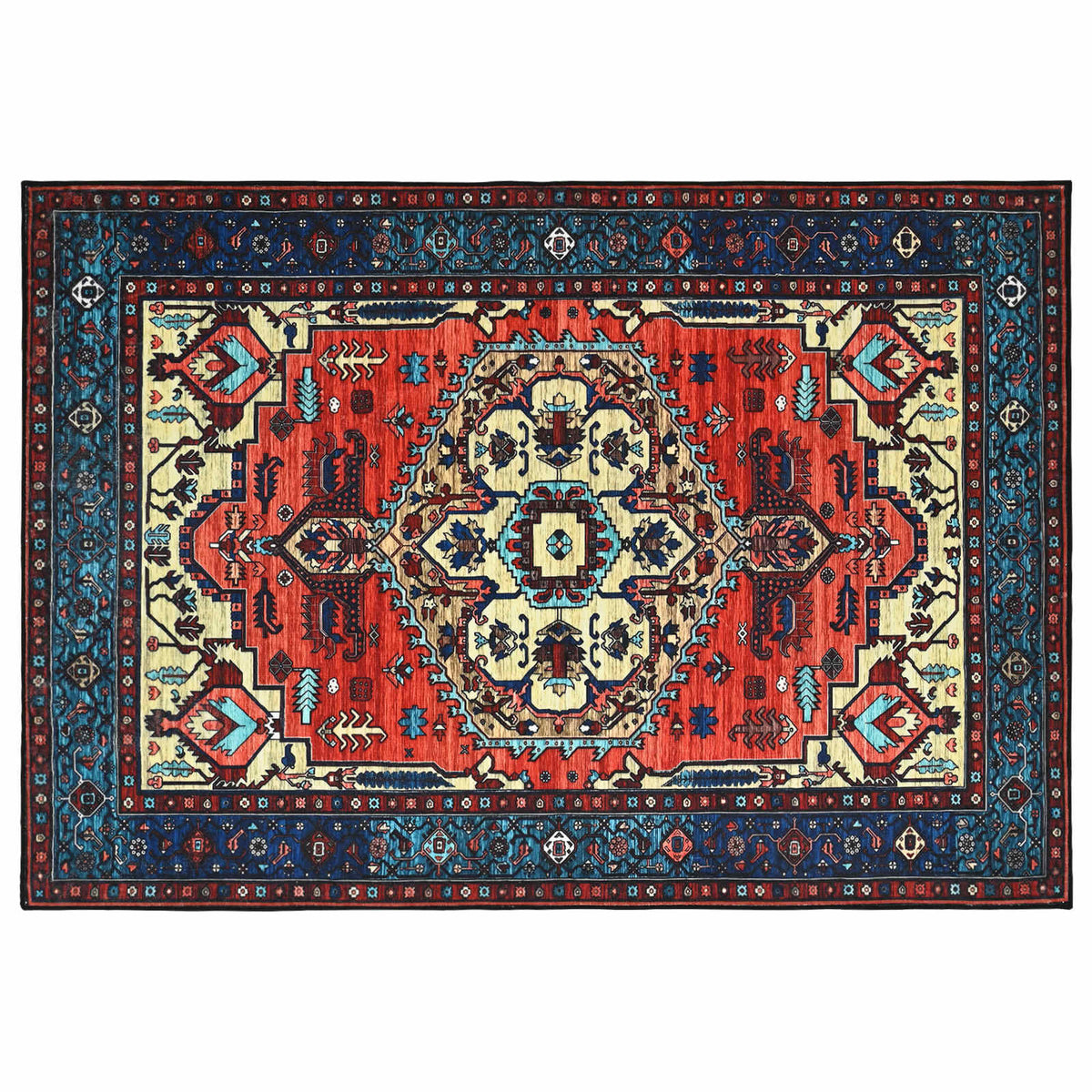 Vloerkleed ORIZ Rood 200 x 280 cm 100% polyester