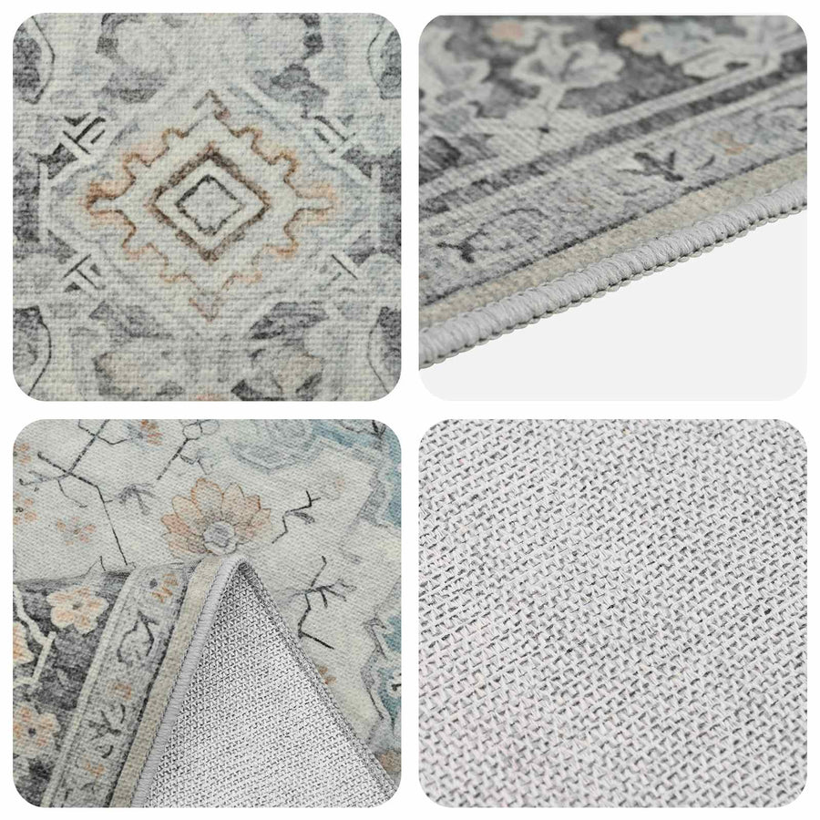 Vloerkleed ORIZ Crèmekleurig 140 x 200 cm 100% polyester