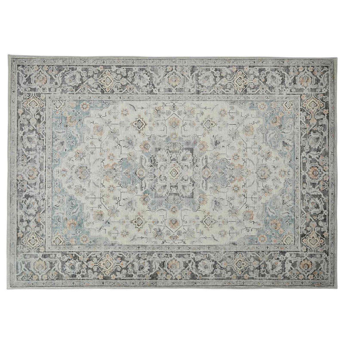 Vloerkleed ORIZ Crèmekleurig 140 x 200 cm 100% polyester