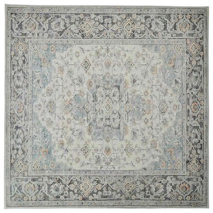 Vloerkleed ORIZ Crèmekleurig 200 x 200 cm 100% Polyester