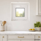 Kelderraam RISOR 40x40 cm wit PVC glas