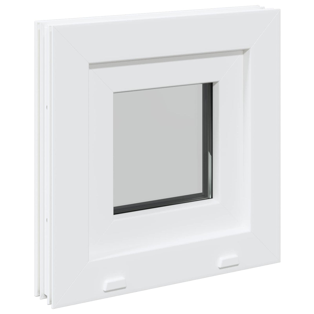 Kantel kelderraam RISOR 40 x 40 cm PVC en helder glas