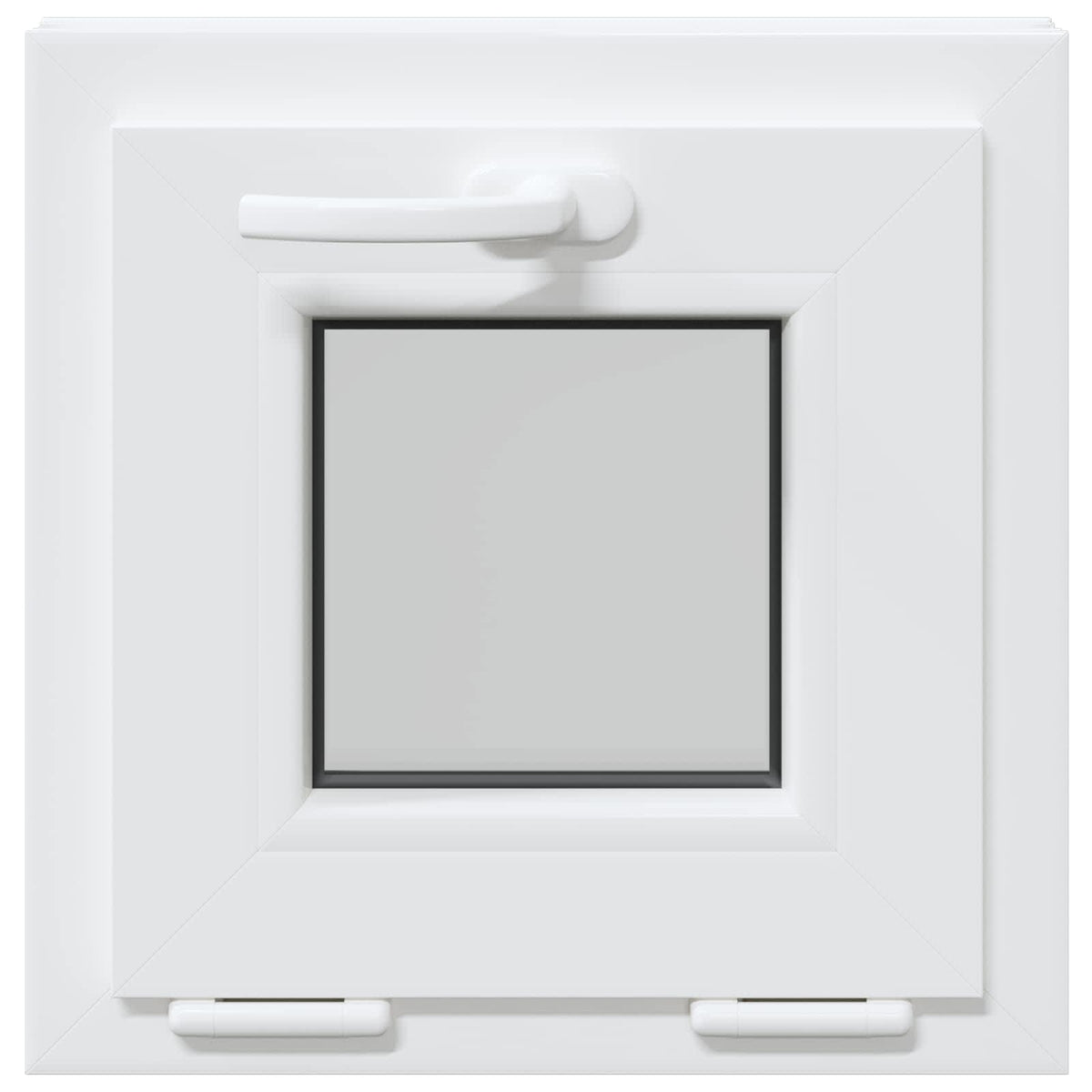 Kantel kelderraam RISOR 40 x 40 cm PVC en helder glas