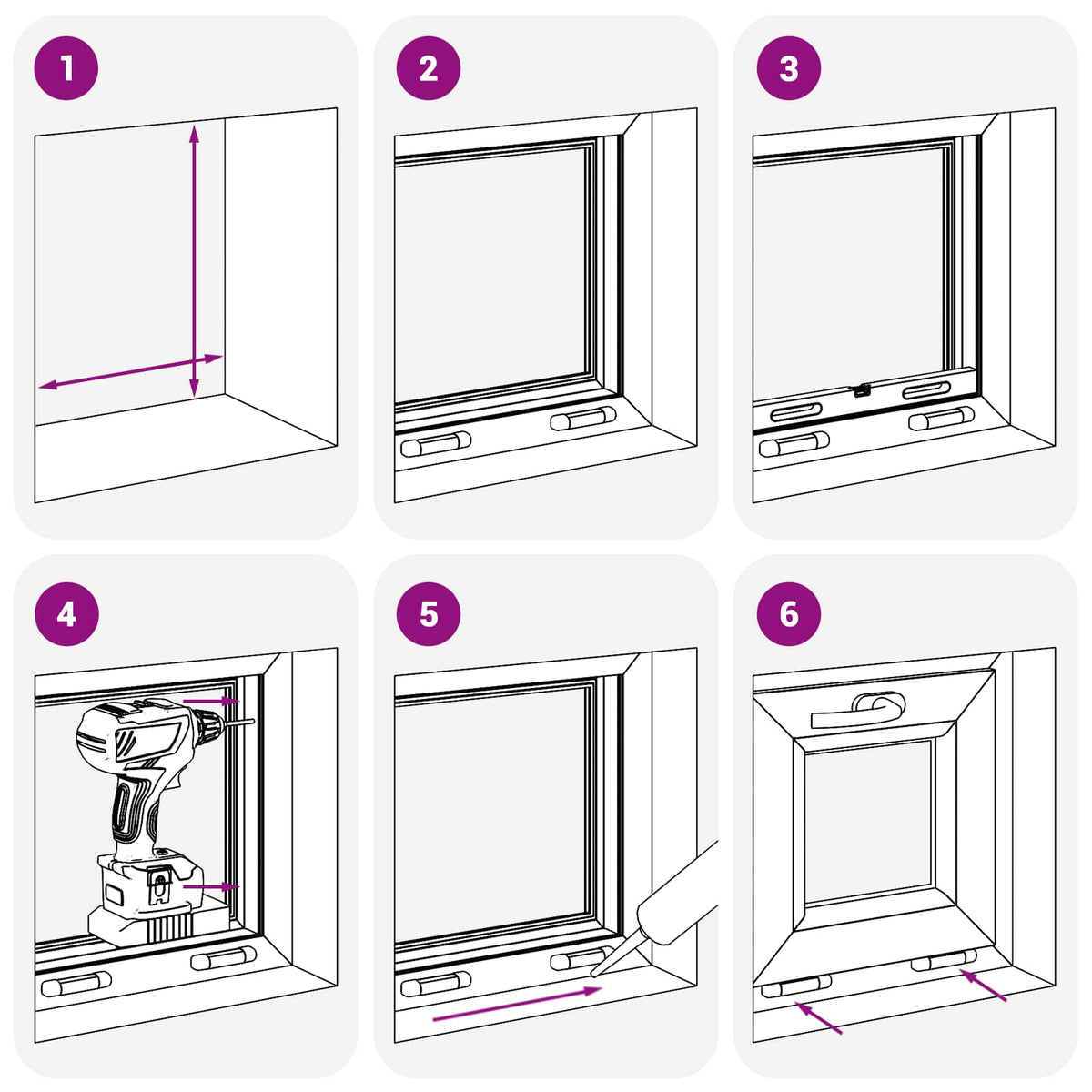 Kantel kelderraam RISOR 45 x 40 cm PVC en helder glas
