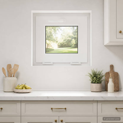Kantel kelderraam RISOR 45 x 40 cm PVC en helder glas