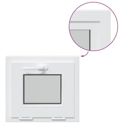 Kantel kelderraam RISOR 45 x 40 cm PVC en helder glas