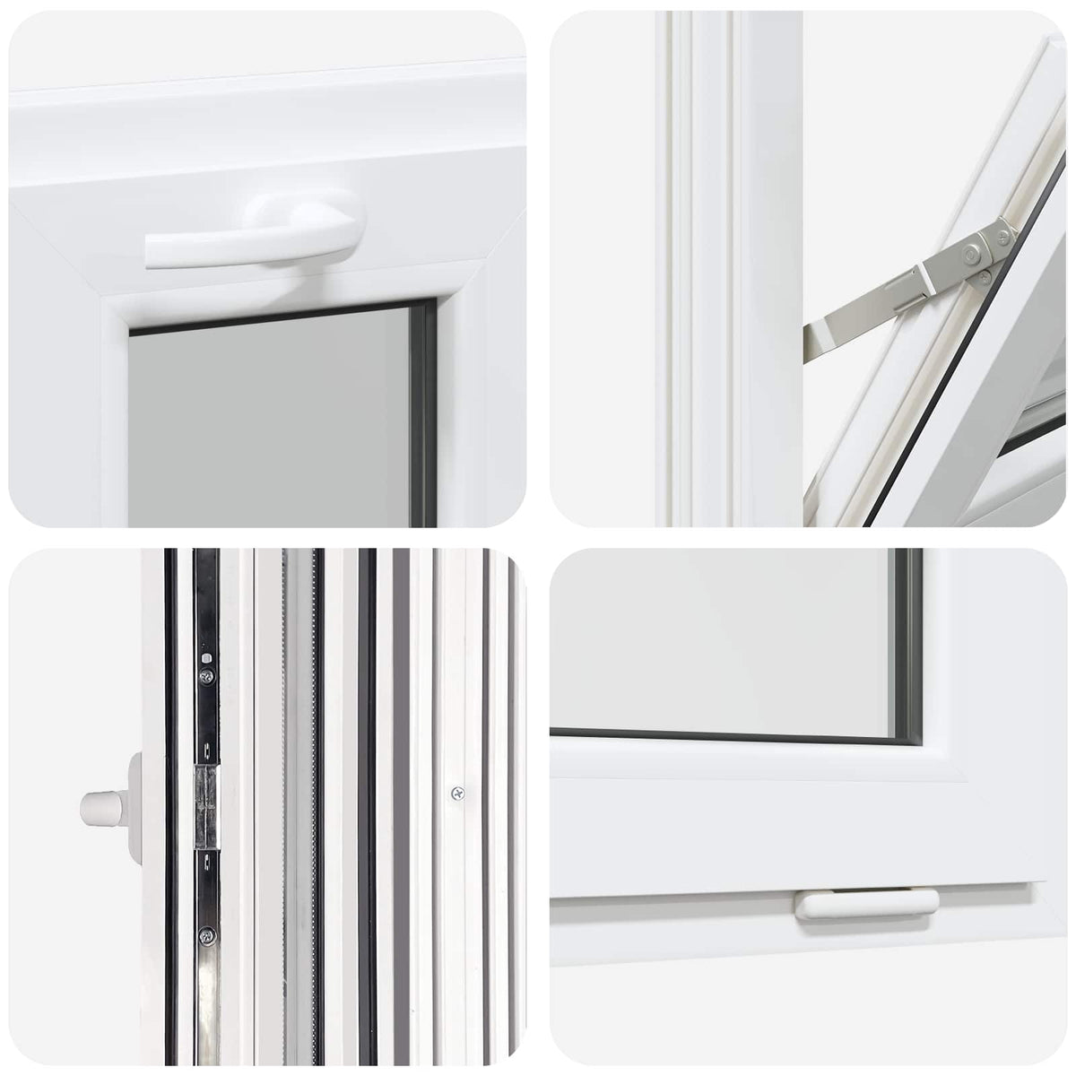Kantel kelderraam RISOR 40 x 45 cm PVC en helder glas